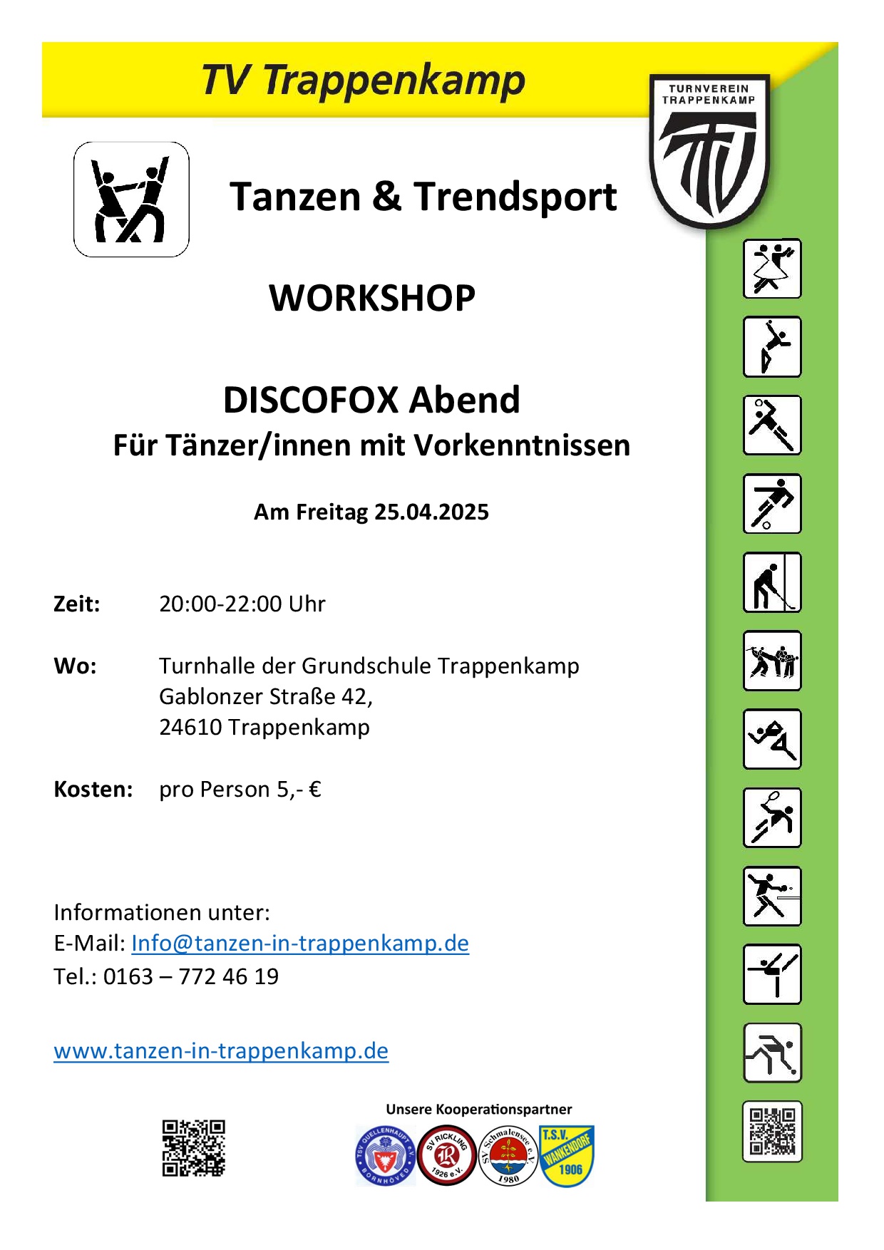 Workshop Discofox 25 04 2025