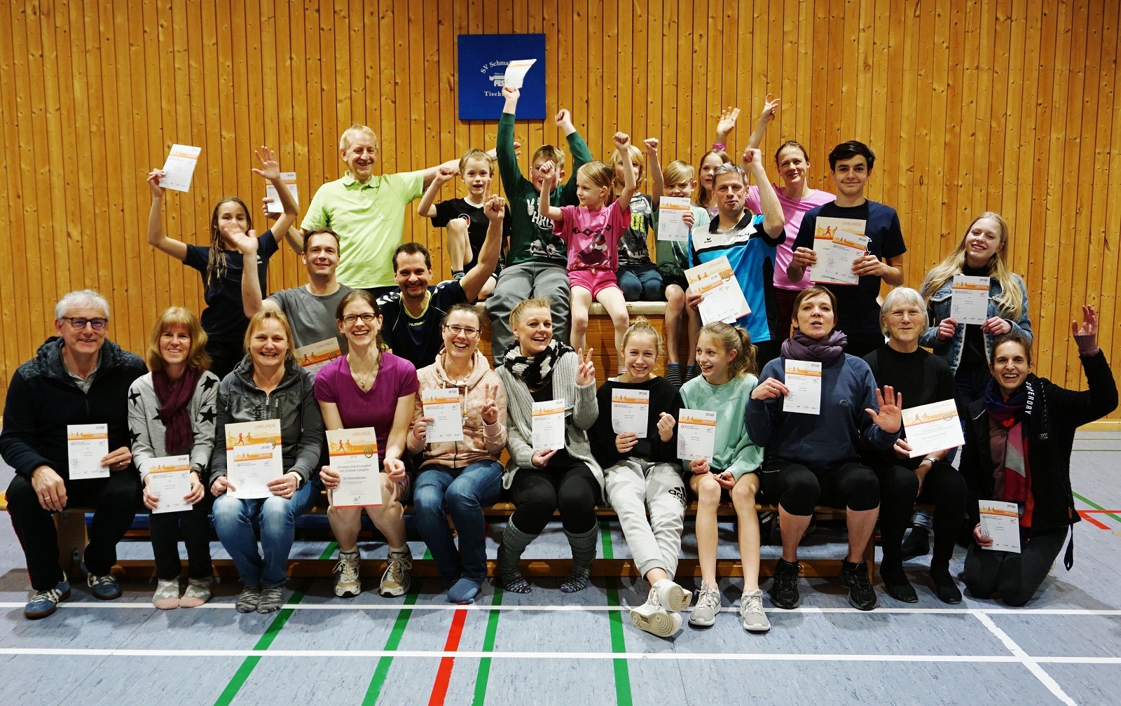 Sportabzeichen Absolventen 2019 and Friends