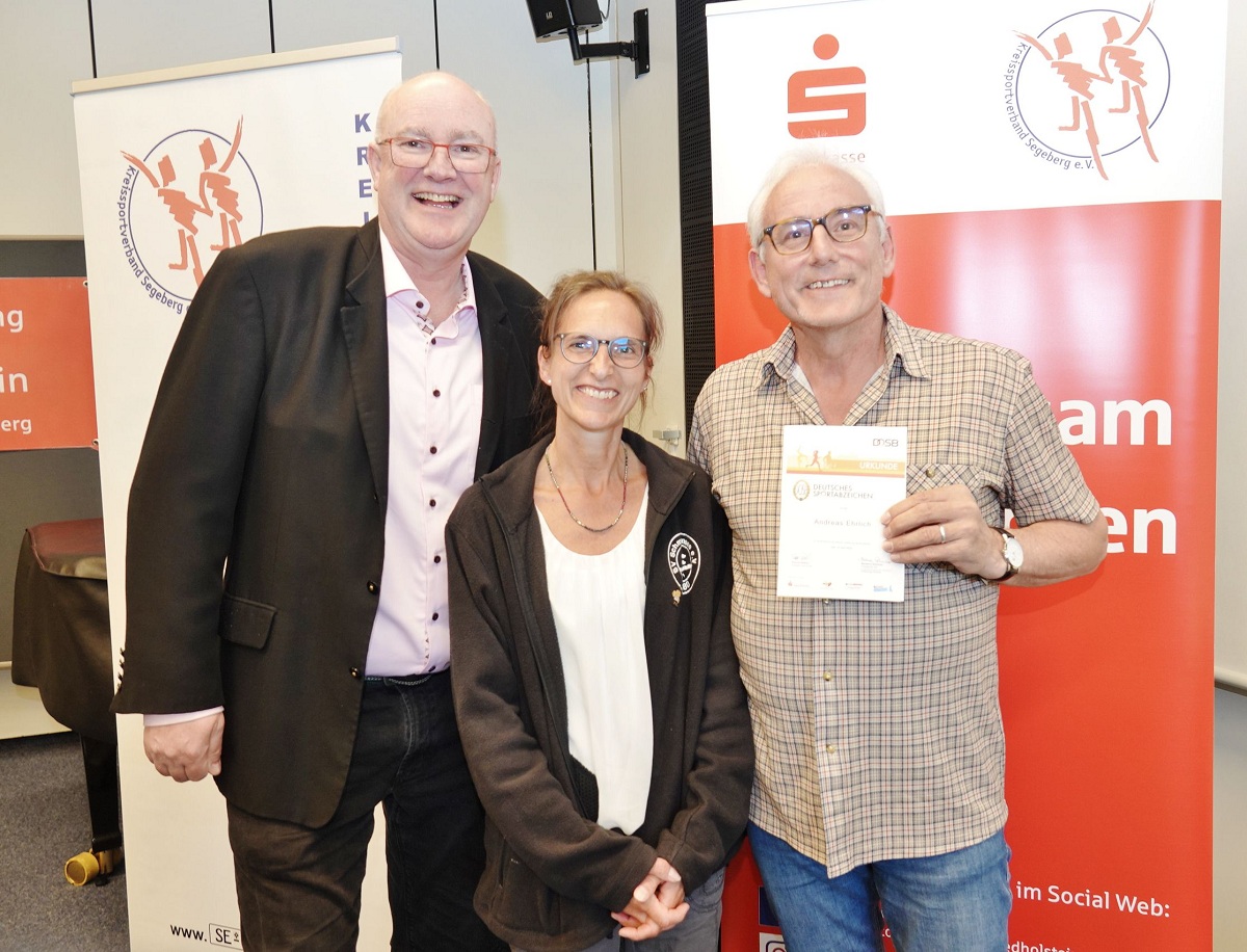 20250509 KSV Vorsitzender Holger Bhm v.li. mit Ute Mühlenberg und Andreas Ehrlich