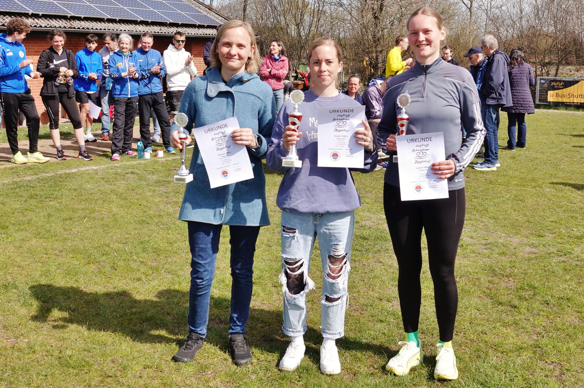 Hauptlauf Erste drei Frauen