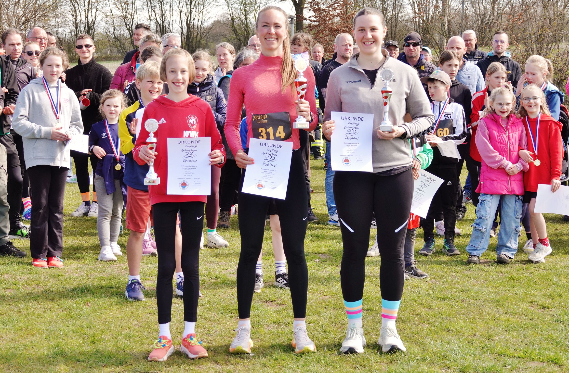 Schnupperlauf Erste drei Frauen