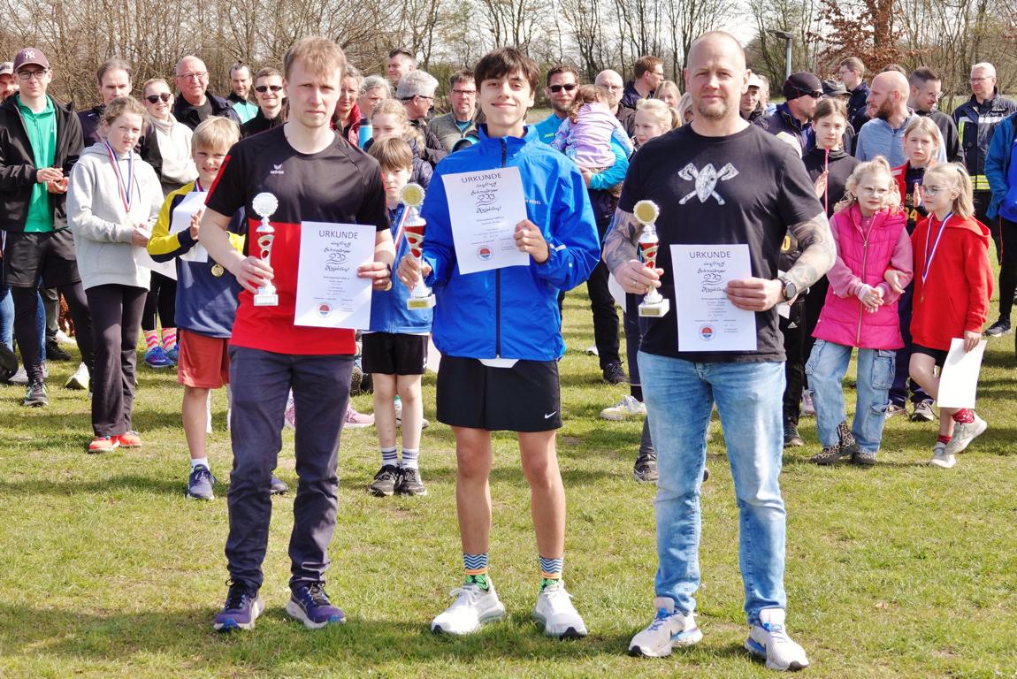 Schnupperlauf Erste drei Männer
