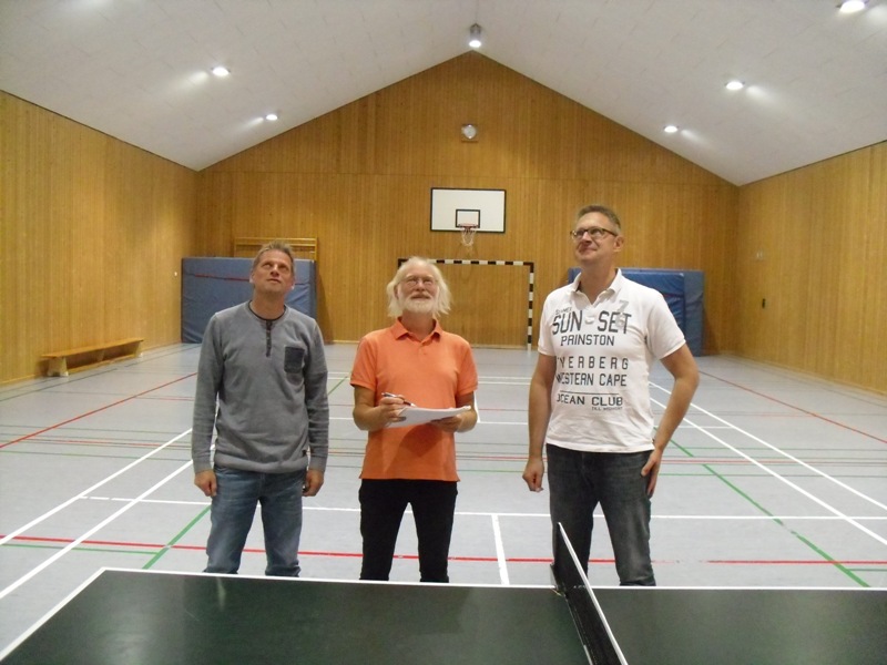 Sporthalle Ortsbegehung LED Umbau 082017